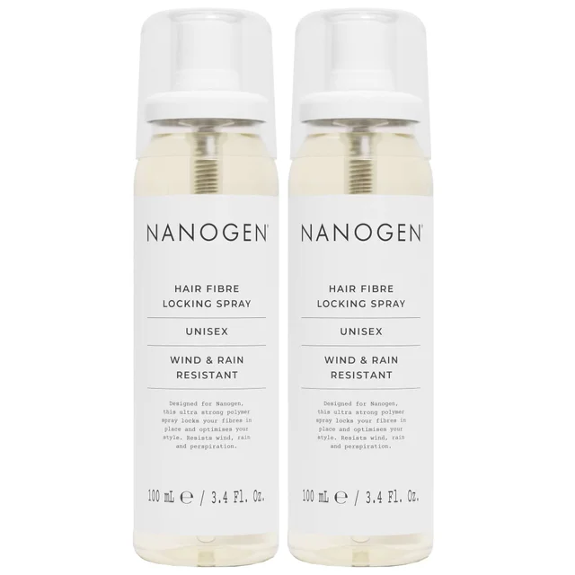 Nanogen Duo: Thickening Styling Hair Fibre Locking Spray 100ml x 2
