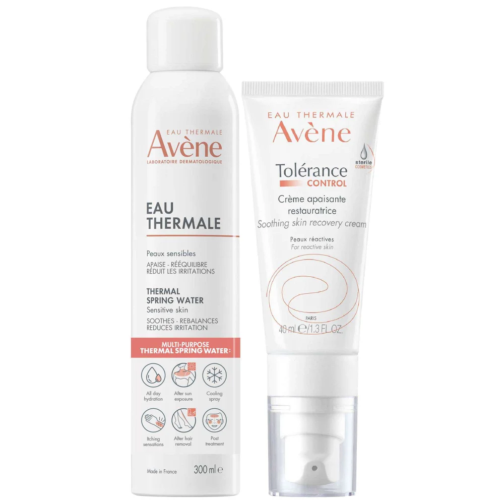 Avène Bundles Duo: Thermal Spring Water Spray 300ml, Control Soothing Skin Recovery Cream 40ml Image 1