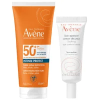 Avène Duo: Intense Protect SPF50+ 150ml, Soothing Eye Contour Cream 10ml - undefined undefined