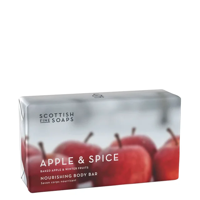 Scottish Fine Soaps Company Apple & Spice  Soap Bar Wrapped 220g