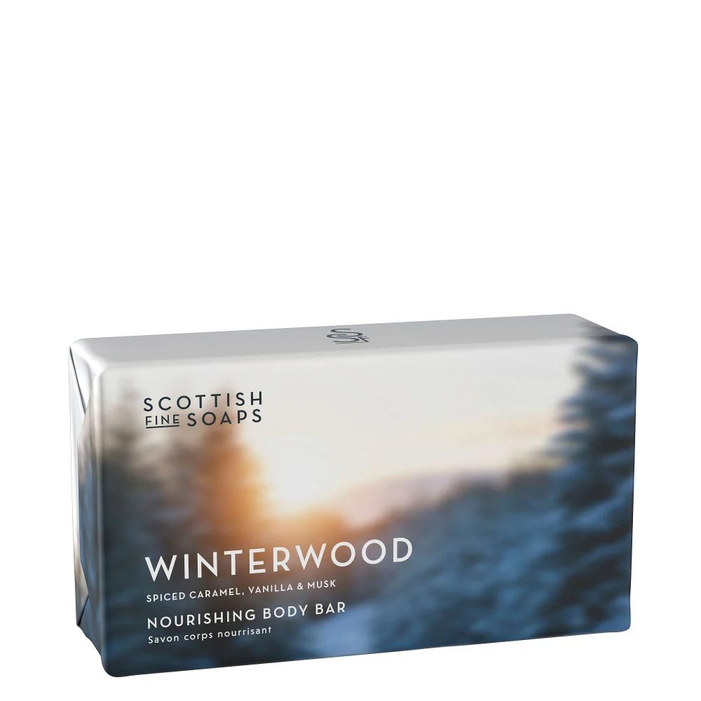 Scottish Fine Soaps Company Winterwood Soap Bar Wrapped 220g Image 1