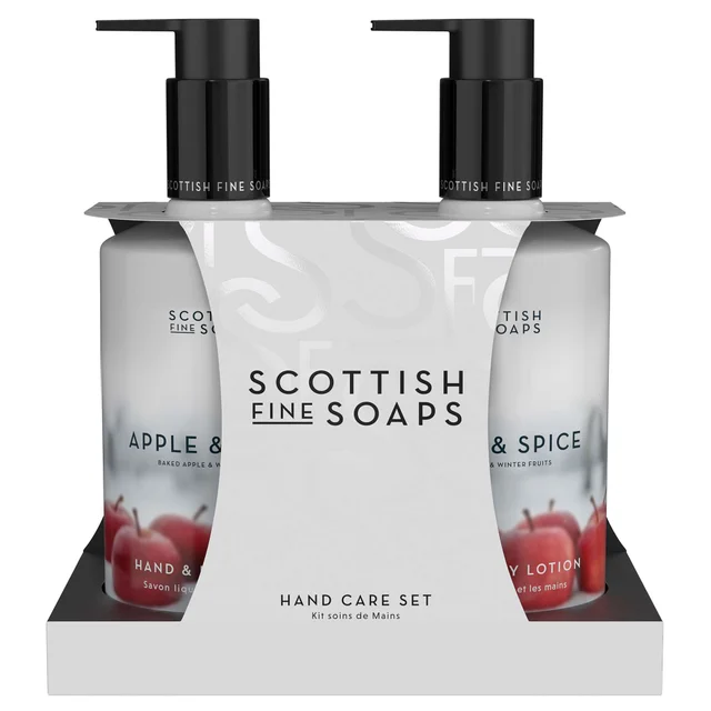 Scottish Fine Soaps Company Apple & Spice Hand Care Set 2 x 300ml (Worth £27.90)