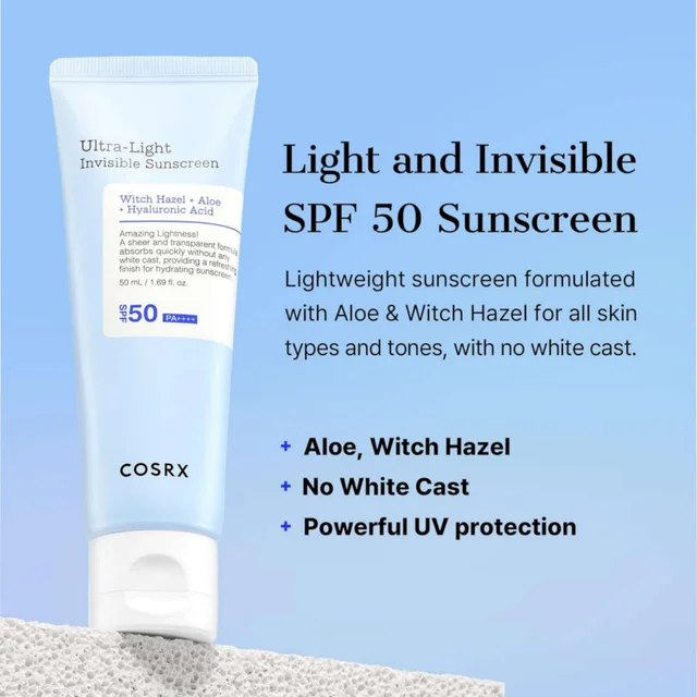 Cosrx Sun Care Ultra Light Invisible Sunscreen PA++++ SPF50 50ml