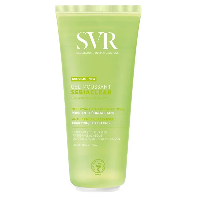 SVR Sebiaclear Foaming Salicylic Acid Cleanser 200ml