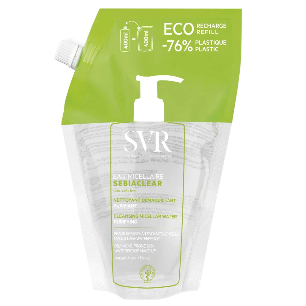 SVR Sebiaclear Cleansing Micellar Water for Oily Skin Refill 400ml Image 1