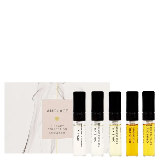 Amouage Library Collection Eau de Parfum Spray Sampler Set 5 x 2ml