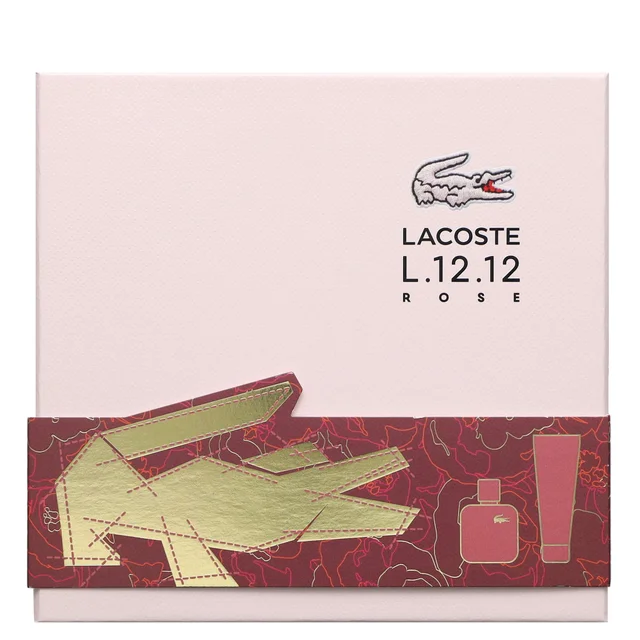 Lacoste L.12.12 Rose Eau de Parfum Spray 50ml Gift Set