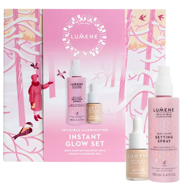 Lumene Invisible Illumination Instant Glow Set (Worth £46.00)