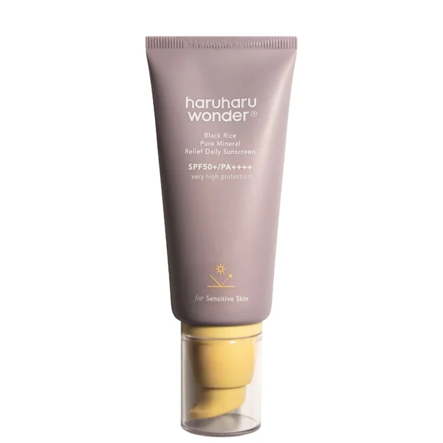 Haruharu Wonder Sun & Tan Black Rice Pure Mineral Relief Daily Sunscreen PA++++ SPF50+ 50ml