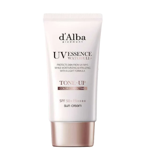 d'Alba Piedmont Sun Care  UV Essence Waterfull Tone-Up Colour Correcting Sun Cream SPF50+ 50ml