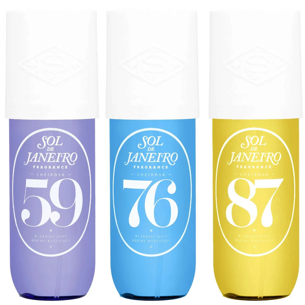 Sol de Janeiro Trio: Cheirosa Delícia Drench 59 Perfume Mist 90ml, 76 Perfume Mist 90ml & Rio Radiance 87 Perfume Mist 90ml Image 1