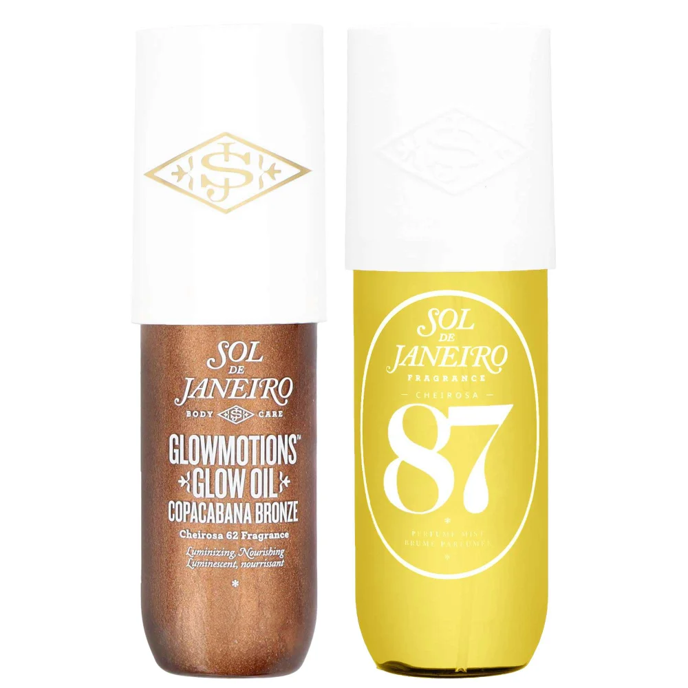 Sol de Janeiro Duo: Copacabana GlowMotions Glow Body Oil 75ml & Rio Radiance 87 Perfume Mist 90ml Image 1