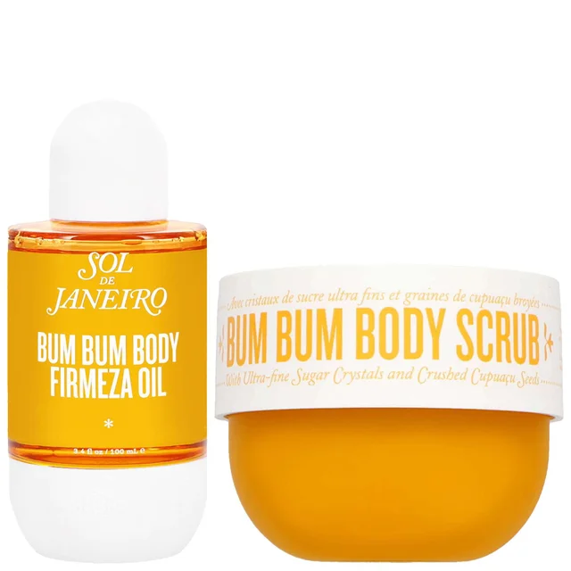 Sol de Janeiro Duo: Bum Bum Body Firmeza Oil 100ml, Body Scrub 220g