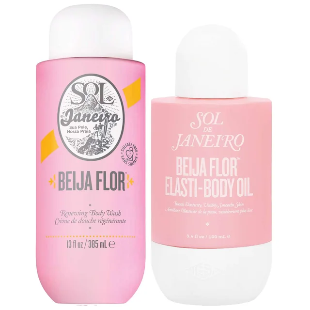 Sol de Janeiro Bundle Duo: Beija Flor Body Wash 385ml & Elasti-Body Oil 100ml