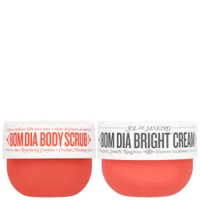Sol de Janeiro Bundle Duo: Bom Dia Body Scrub 220g & Bright Body Cream 240ml