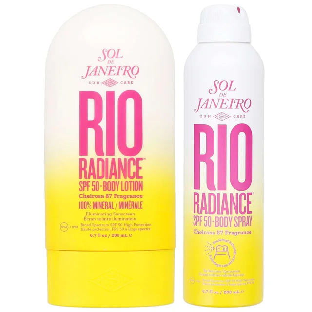 Sol de Janeiro Duo: Rio Radiance SPF50 Body Lotion 200ml & Body Spray 200ml