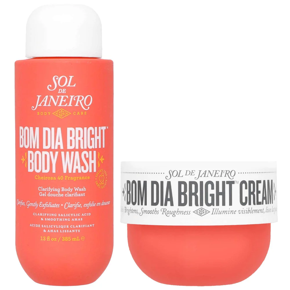 Sol de Janeiro Bundle Duo: Bom Dia Body Wash 385ml & Bright Body Cream 240ml Image 1