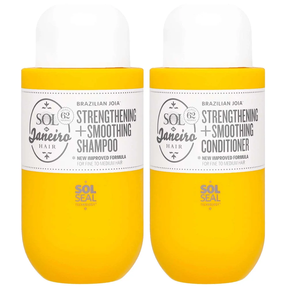 Sol de Janeiro Duo: Brazilian Joia Strengthening + Smoothing Conditioner 295ml & Shampoo 295ml Image 1