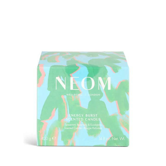 Neom Wellbeing London Summer Scenting Energy Burst 3 Wick Candle 420g