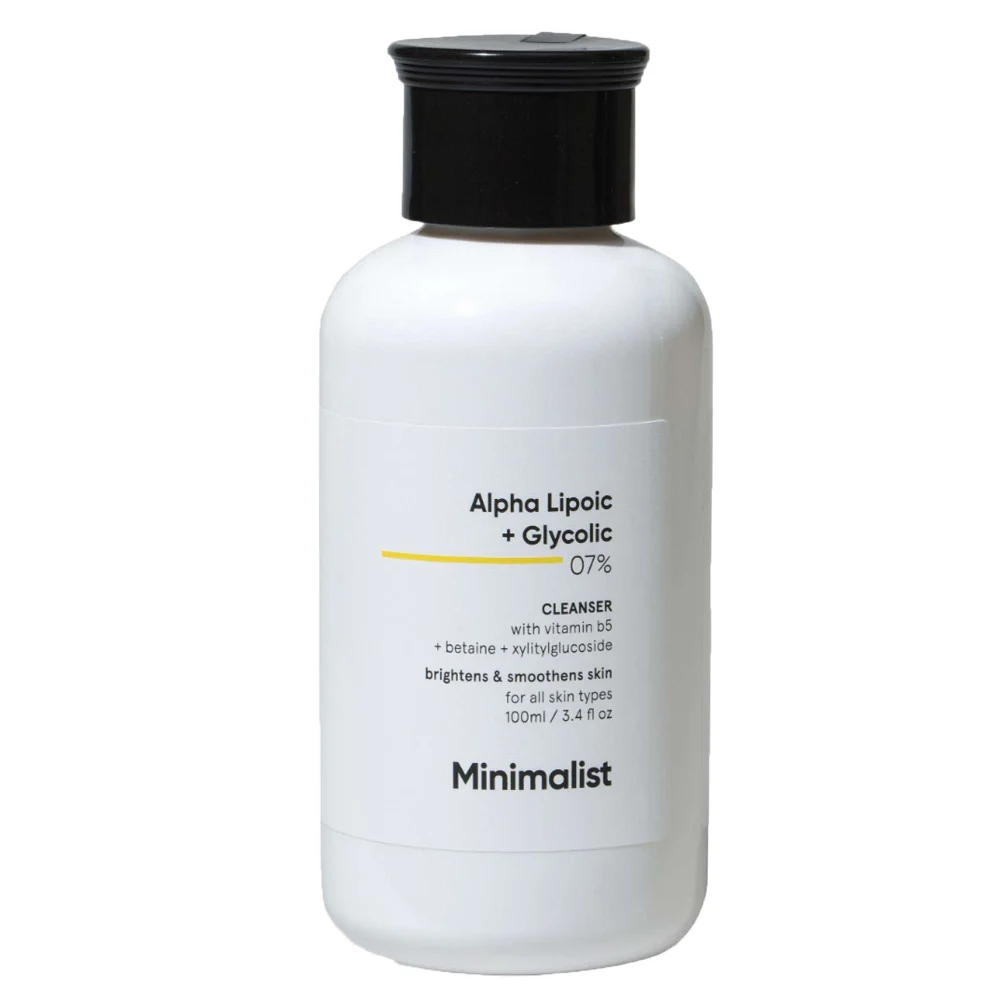Minimalist Skin Care Alpha Lipoic + Glycolic 07% Cleanser 100ml Image 1