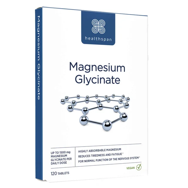Healthspan Vitamins & Supplements 1500mg Magnesium Glycinate x 120 Tablets