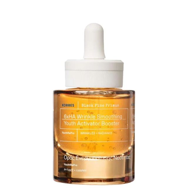 KORRES Black Pine Primus 6xHA Wrinkle Smoothing Youth Activator Booster 30ml