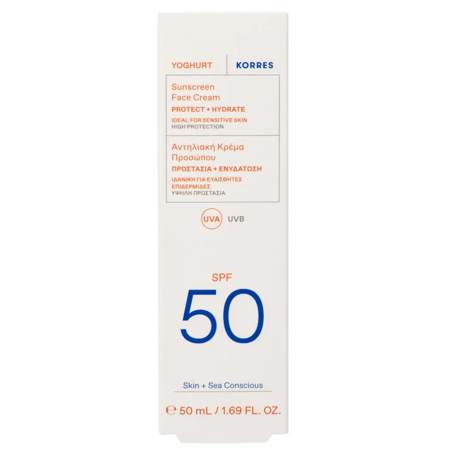 KORRES Yoghurt Sunscreen Face Cream SPF50 50ml