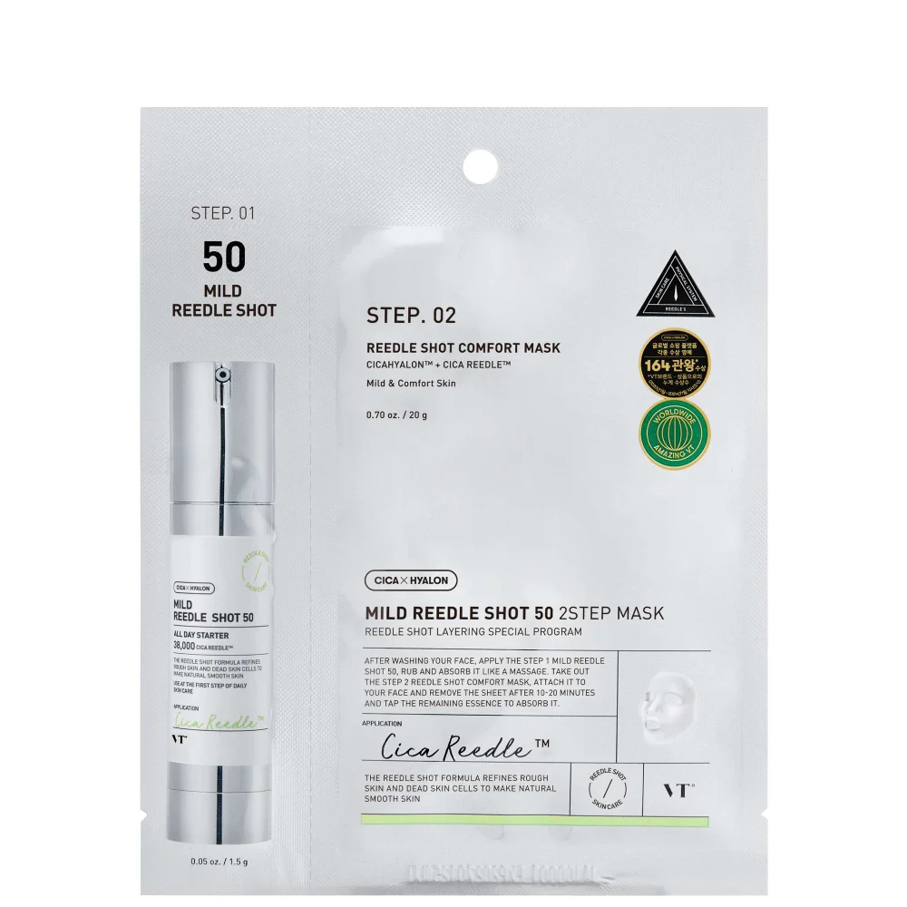 VT Cosmetics Gifts & Sets Mild Reedle Shot 50 2-Step Mask 25g Image 1