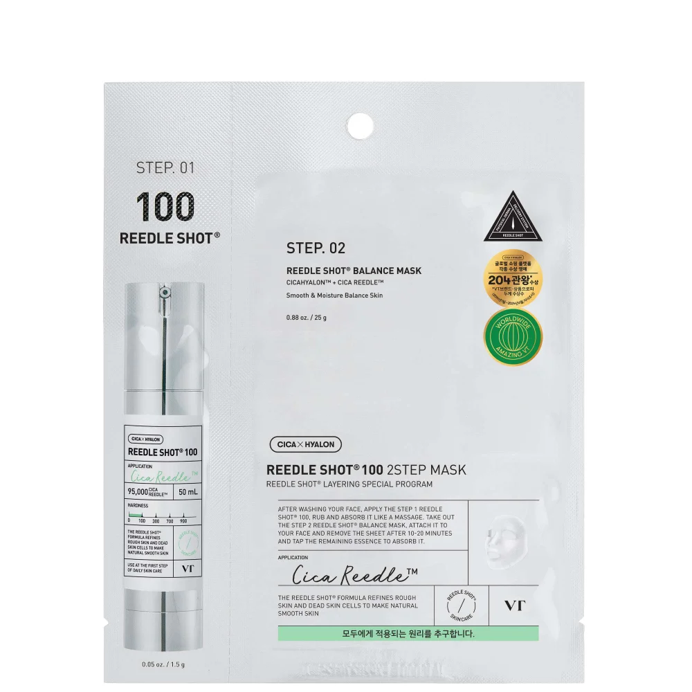 VT Cosmetics Gifts & Sets Mild Reedle Shot 100 2-Step Mask 25g Image 1