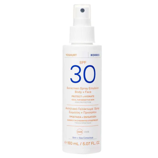 KORRES Yoghurt Sunscreen Spray Emulsion Body + Face SPF30+ 150ml