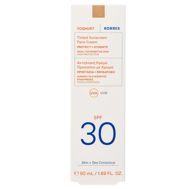 KORRES Yoghurt Tinted Sunscreen Face Cream SPF30 50ml