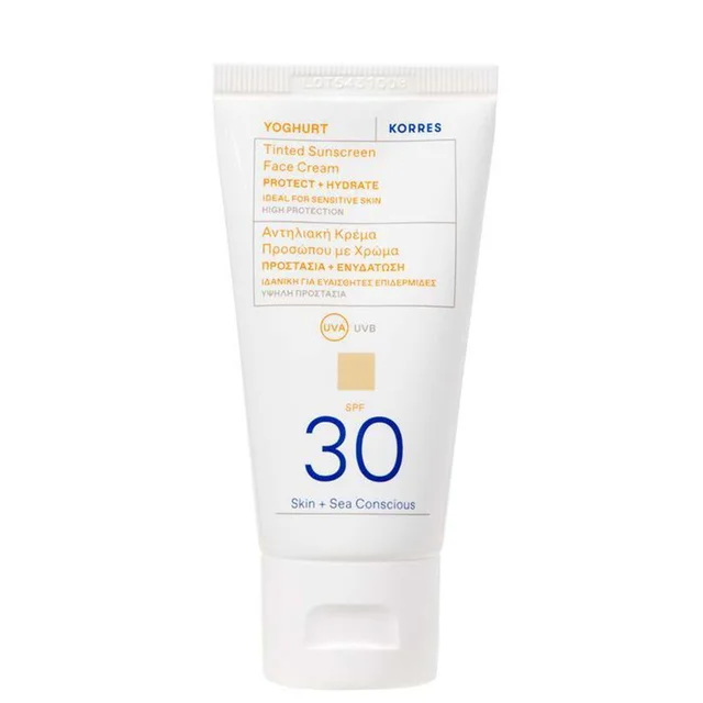 KORRES Yoghurt Tinted Sunscreen Face Cream SPF30 50ml