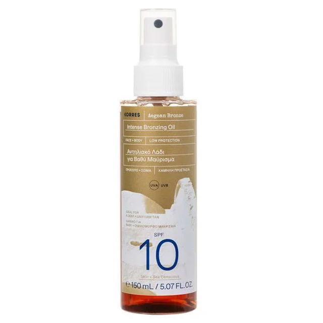 KORRES Aegean Bronze Intense Bronzing Oil Face + Body SPF10 150ml