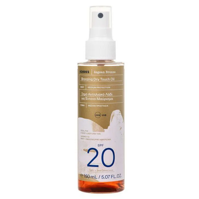 KORRES Aegean Bronze Bronzing Dry Touch Oil SPF20 150ml