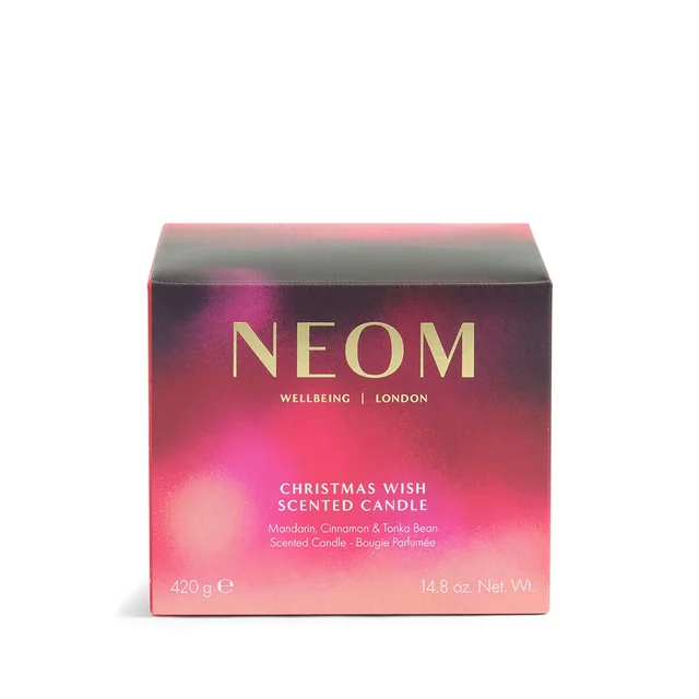 Neom Wellbeing London Christmas Wish 3 Wick Candle 420g