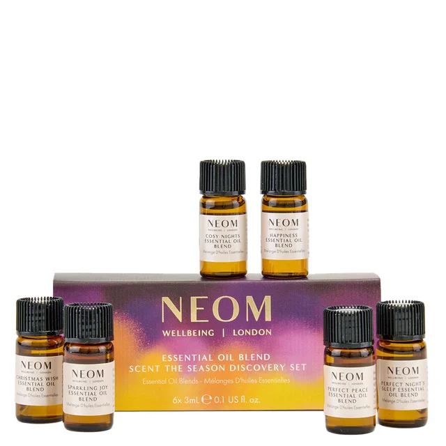 Neom Wellbeing London Essential Oil Blend Scent Scent The Season Discovery Set