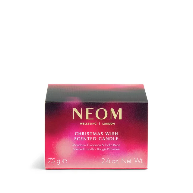 Neom Wellbeing London Christmas Wish Travel Candle 75g