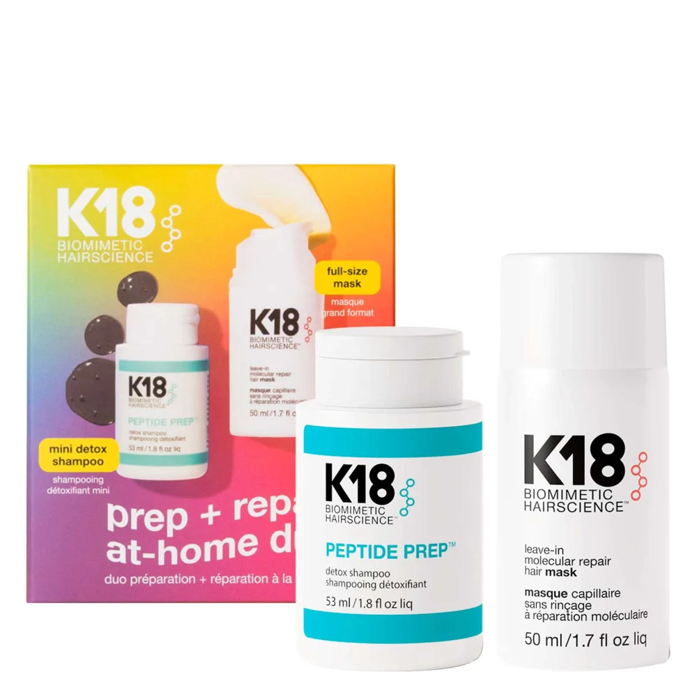 K18 Biomimetic Hairscience Prep & Repair At Home Duo (Worth £85) Image 1