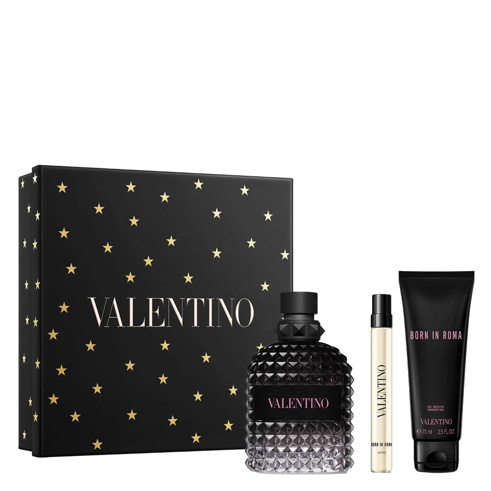 Valentino Born In Roma Uomo Eau de Toilette Spray 100ml Gift Set (Worth £106.70) Image 1