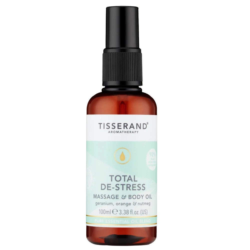 Tisserand Aromatherapy Total-De-Stress Massage & Body Oil 100ml Image 1