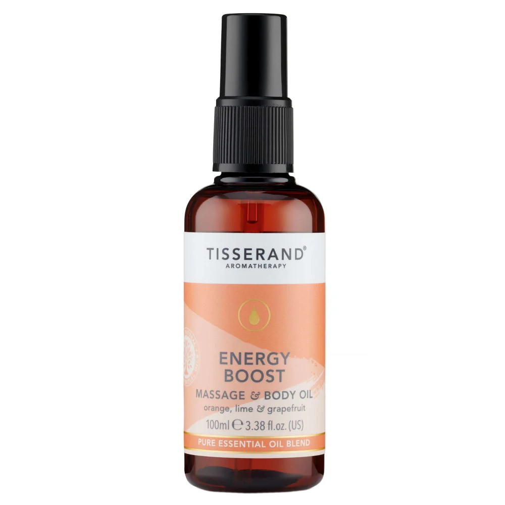 Tisserand Aromatherapy Energy Boost Massage and Body Oil 100ml Image 1