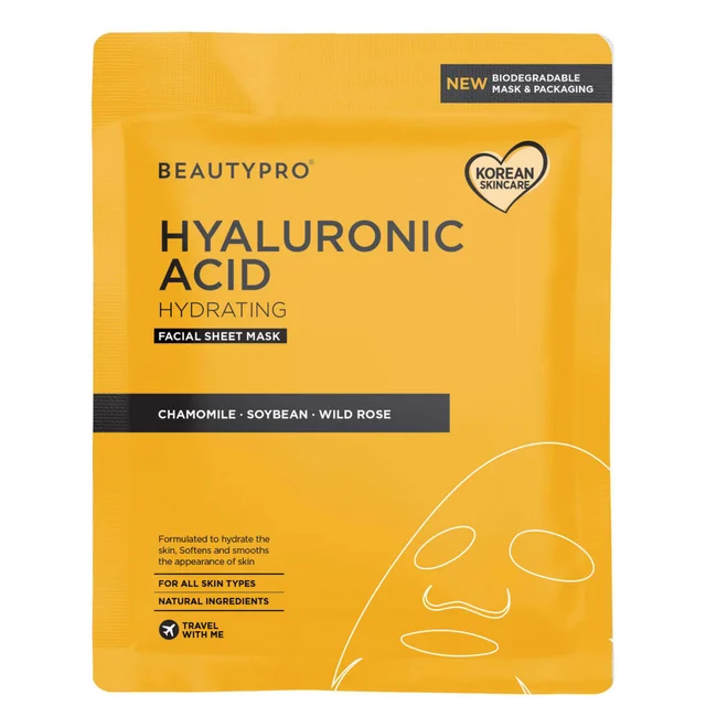 BeautyPro Hyaluronic Hydrating Face Sheet Mask