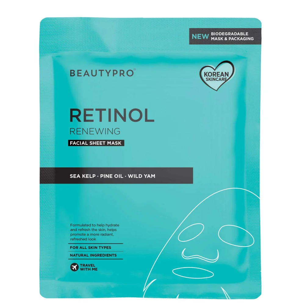 BeautyPro Retinol Anti-Ageing Face Sheet Mask Image 1