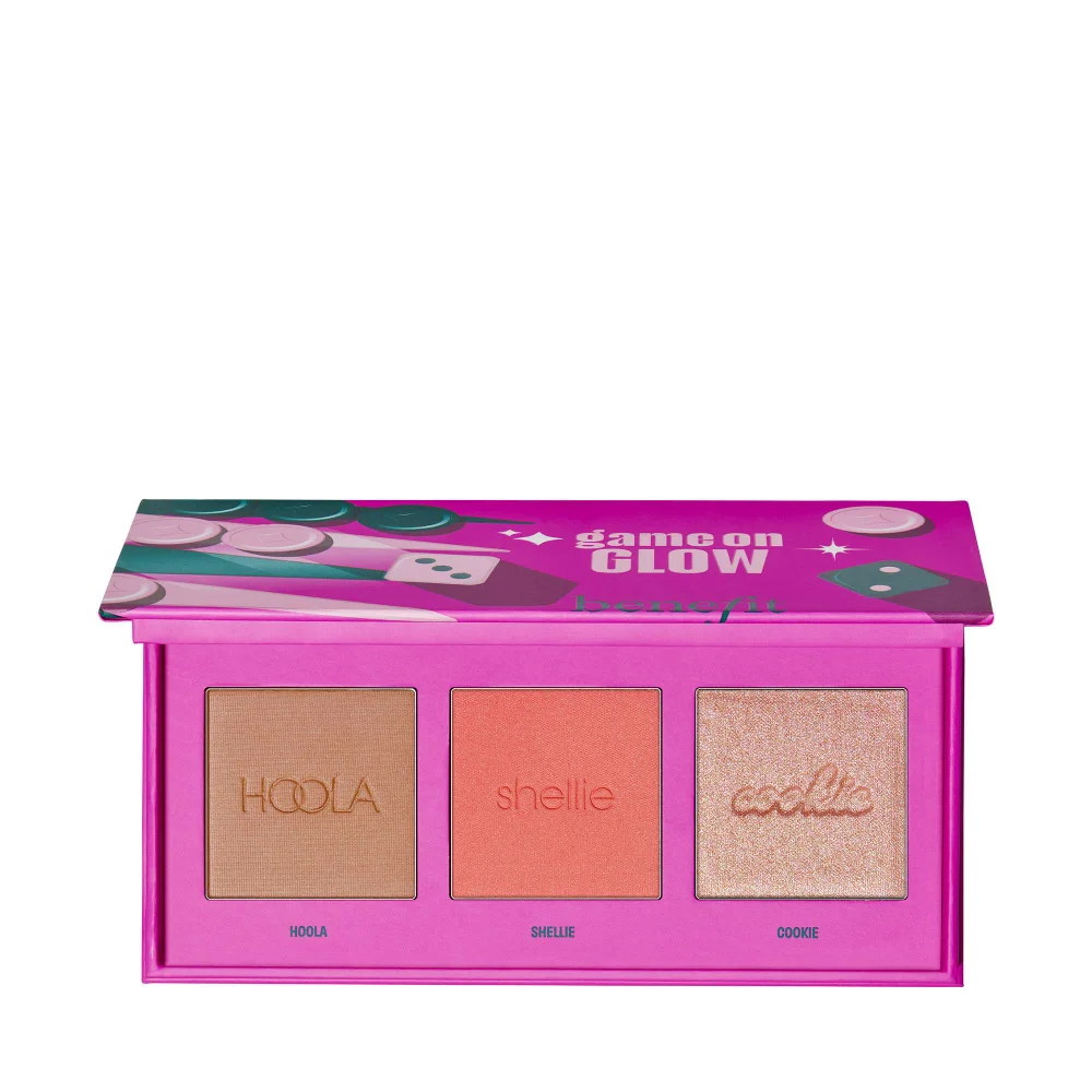 benefit Gifts & Sets Game On Glow Blush, Bronzer and Highlighter Limited Edition Cheek Palette (Worth £49.50) Image 1