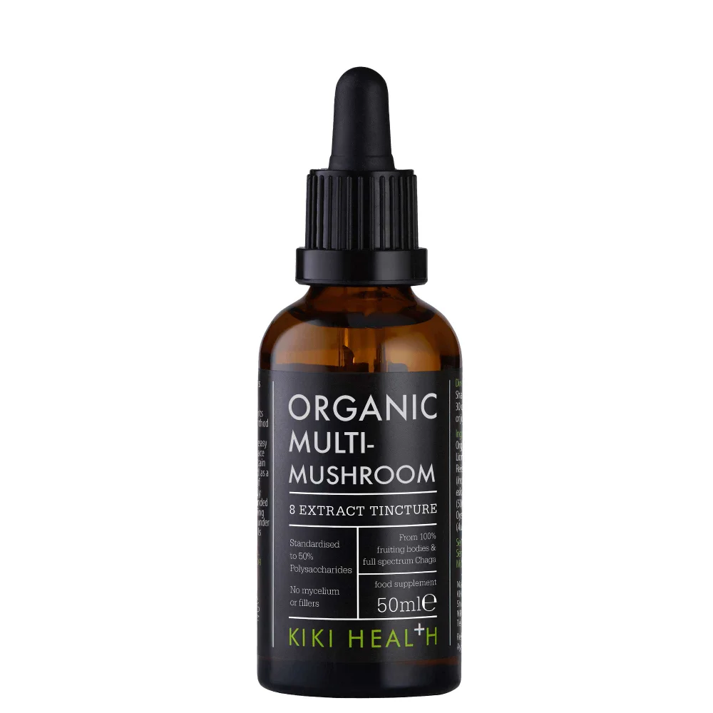 KIKI Health Organic Multi-Mushroom 8 Blend Tincture 50ml Image 1