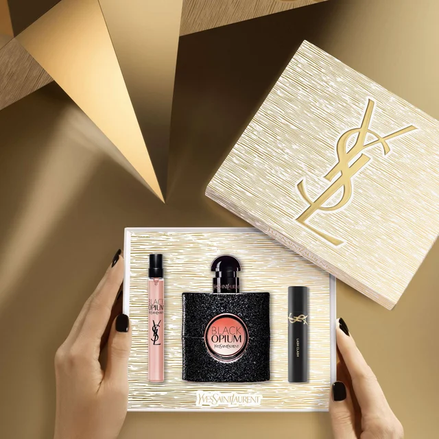 Yves Saint Laurent Black Opium Eau de Parfum Spray 50ml Gift Set (Worth £118.11)