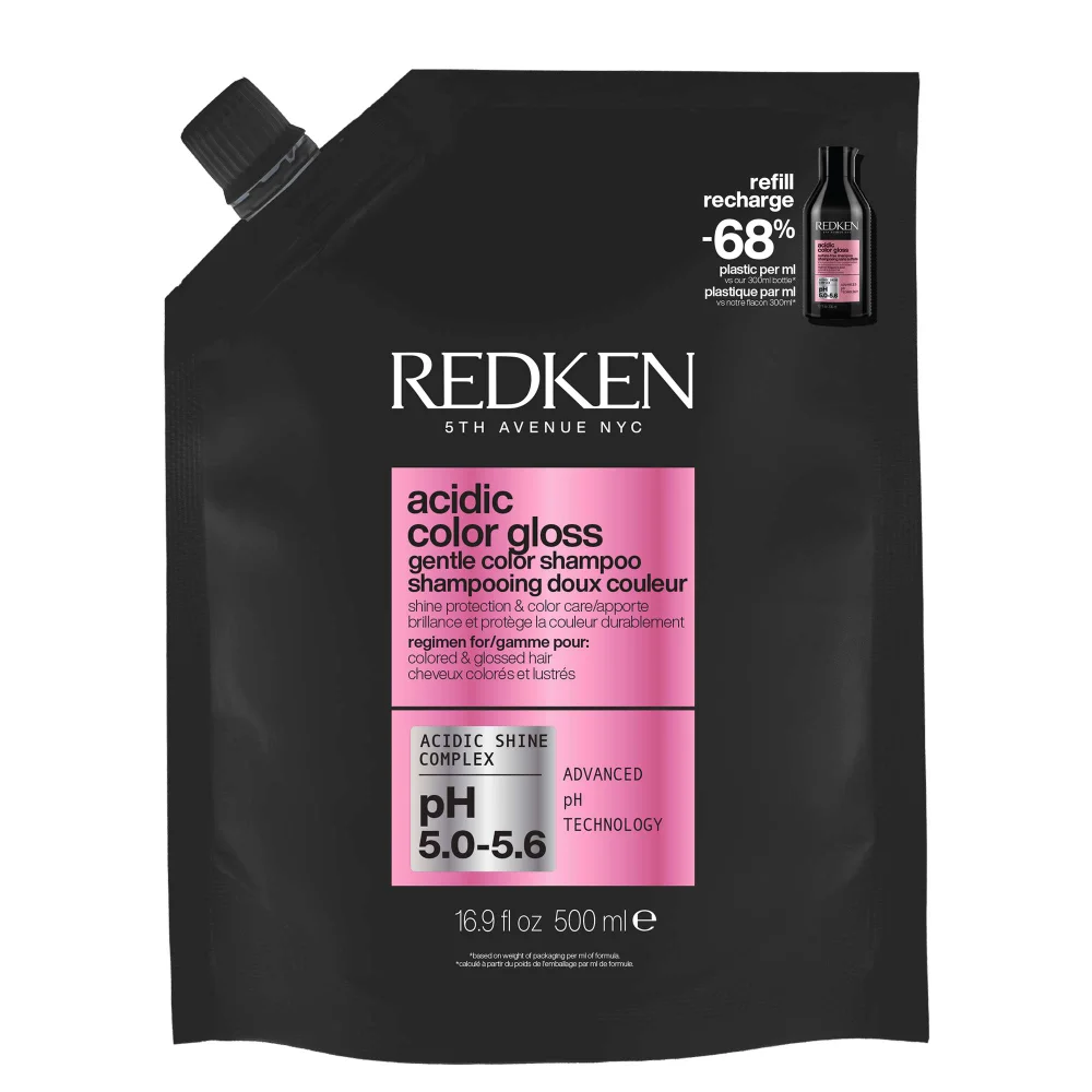 Redken Acidic Color Gloss Shampoo Refill Pouch 500ml Image 1