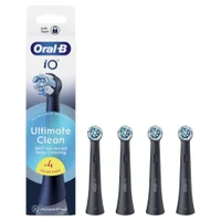 Oral-B iO Replacement Heads Ultimate Clean Black 4 Pack - undefined undefined