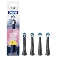 Oral-B iO Replacement Heads Gentle Clean Black 4 Pack - undefined undefined