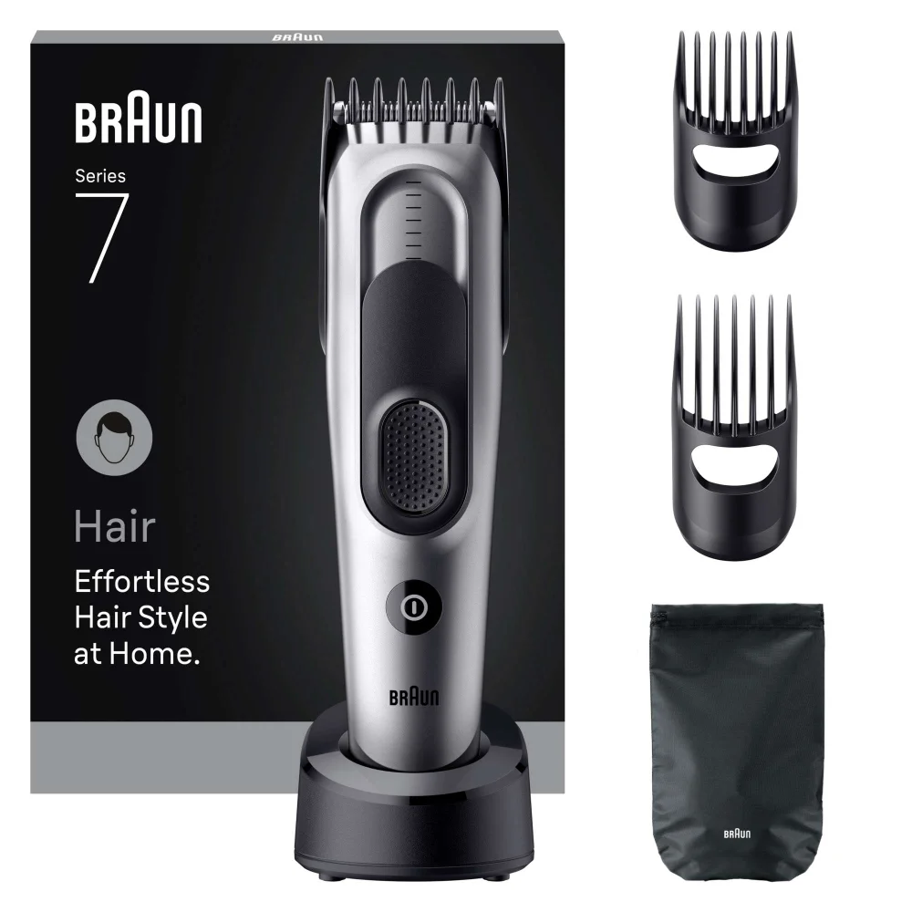 Braun Clippers Series 7 HC7590 Grey Hair Clipper Image 1